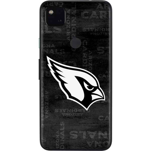 NFL Arizona Cardinals Black & White Google Pixel 4a Skin